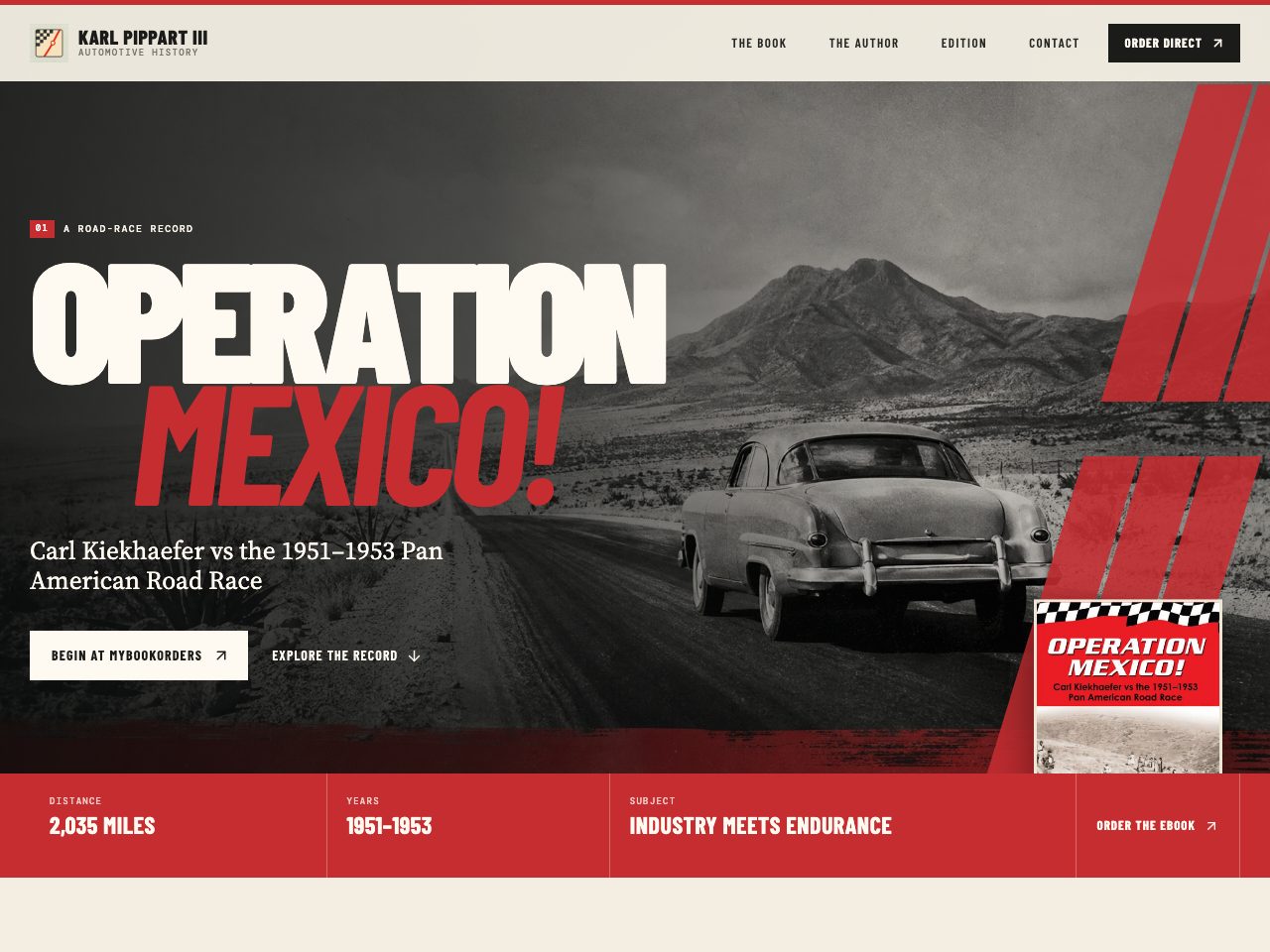 The website for Operation Mexico!