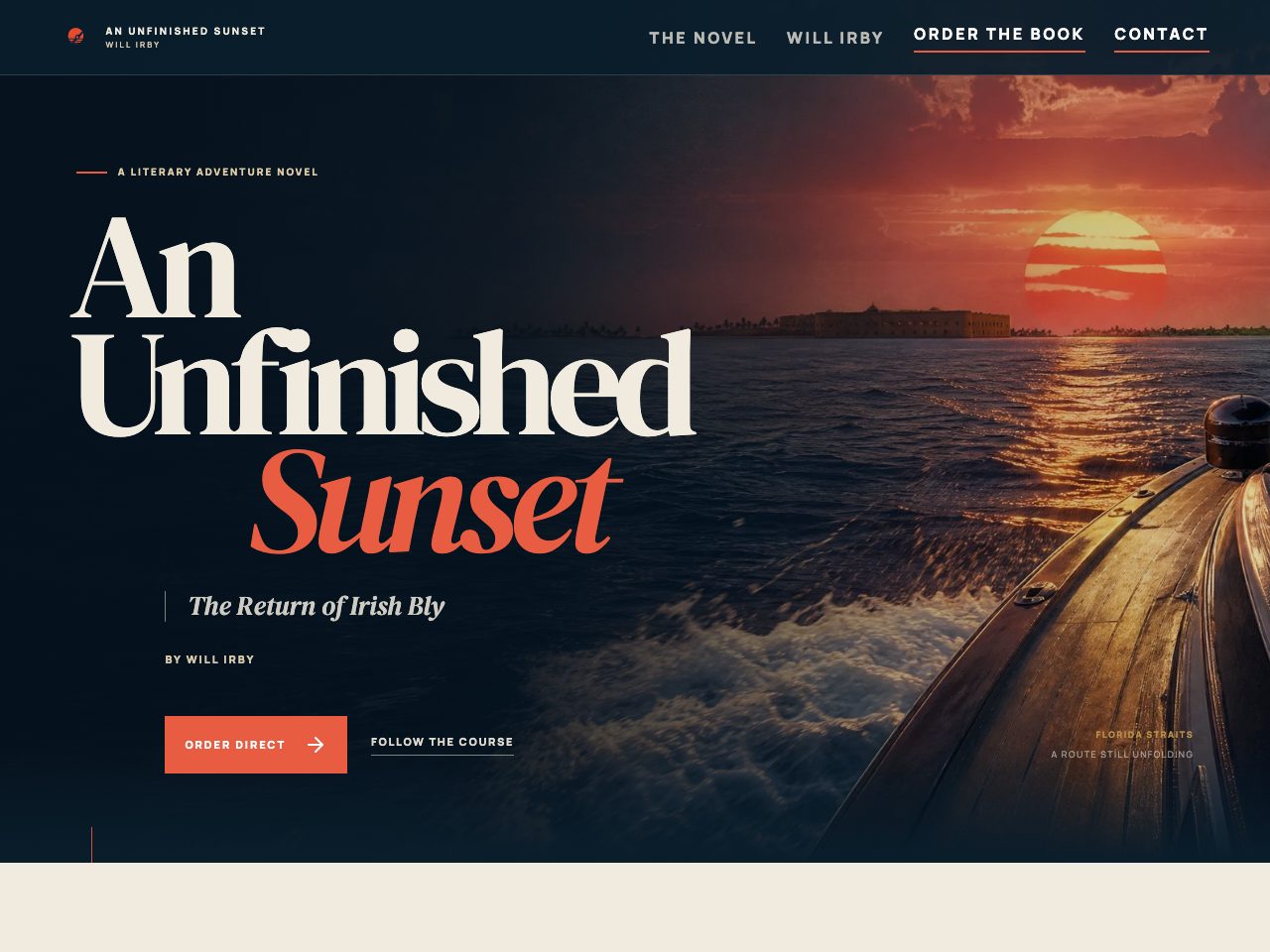 The website for An Unfinished Sunset: The Return of Irish Bly