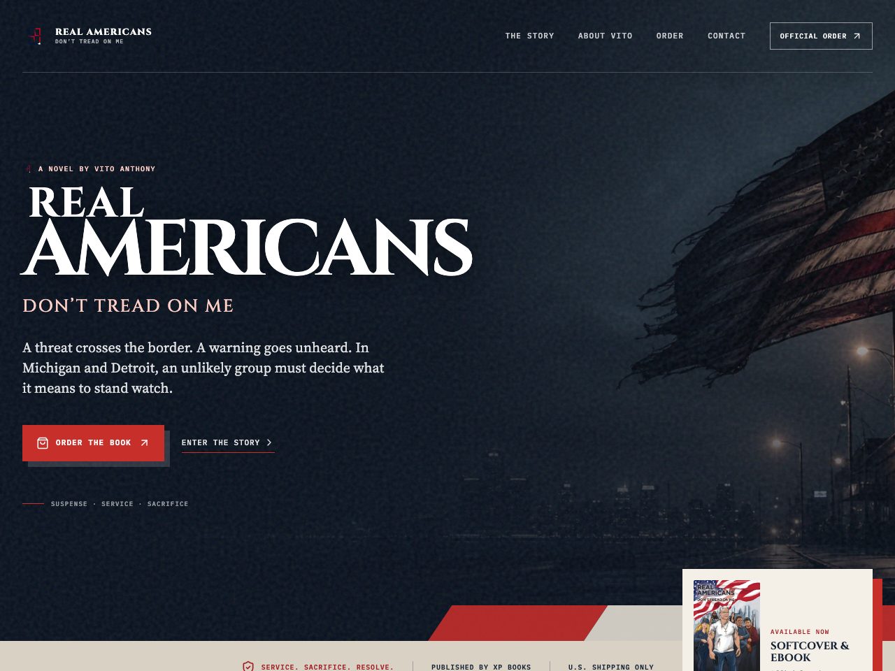 The website for Real Americans: Don't Tread On Me