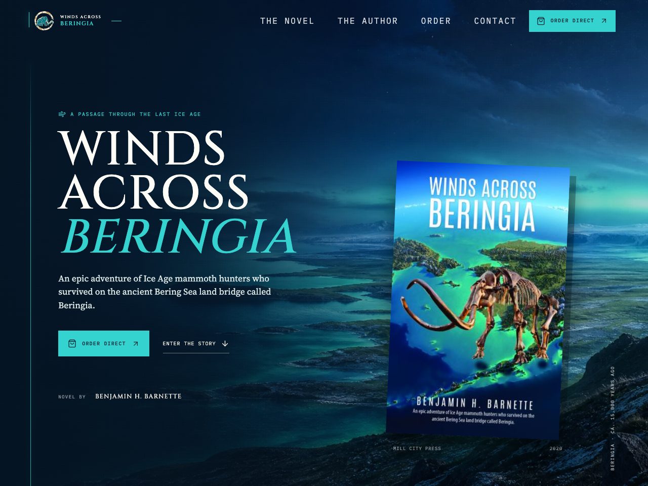 The website for Winds Across Beringia