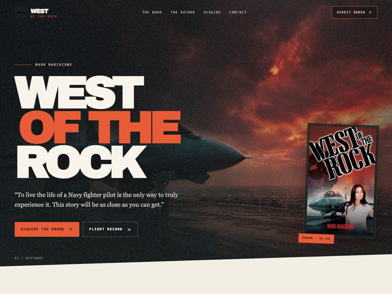 The website for West of the Rock
