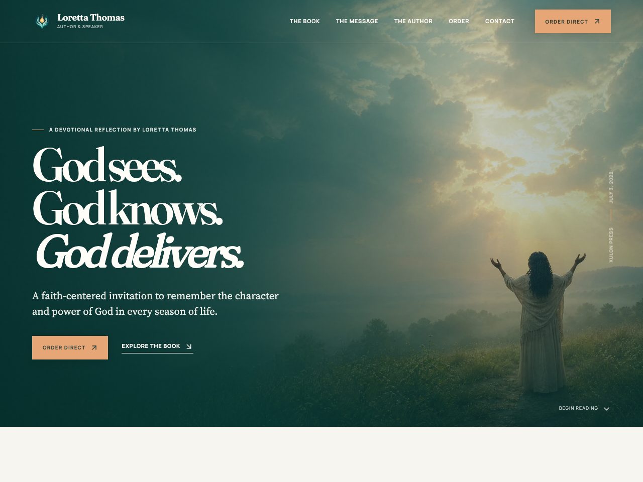 The website for God Sees, God Knows and God Delivers