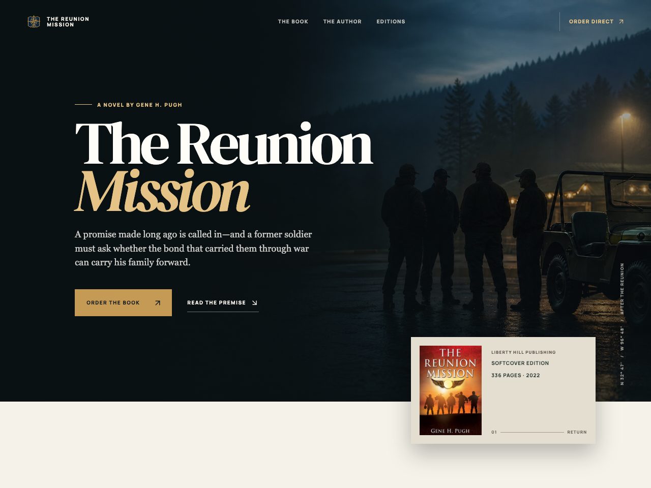 The website for The Reunion Mission