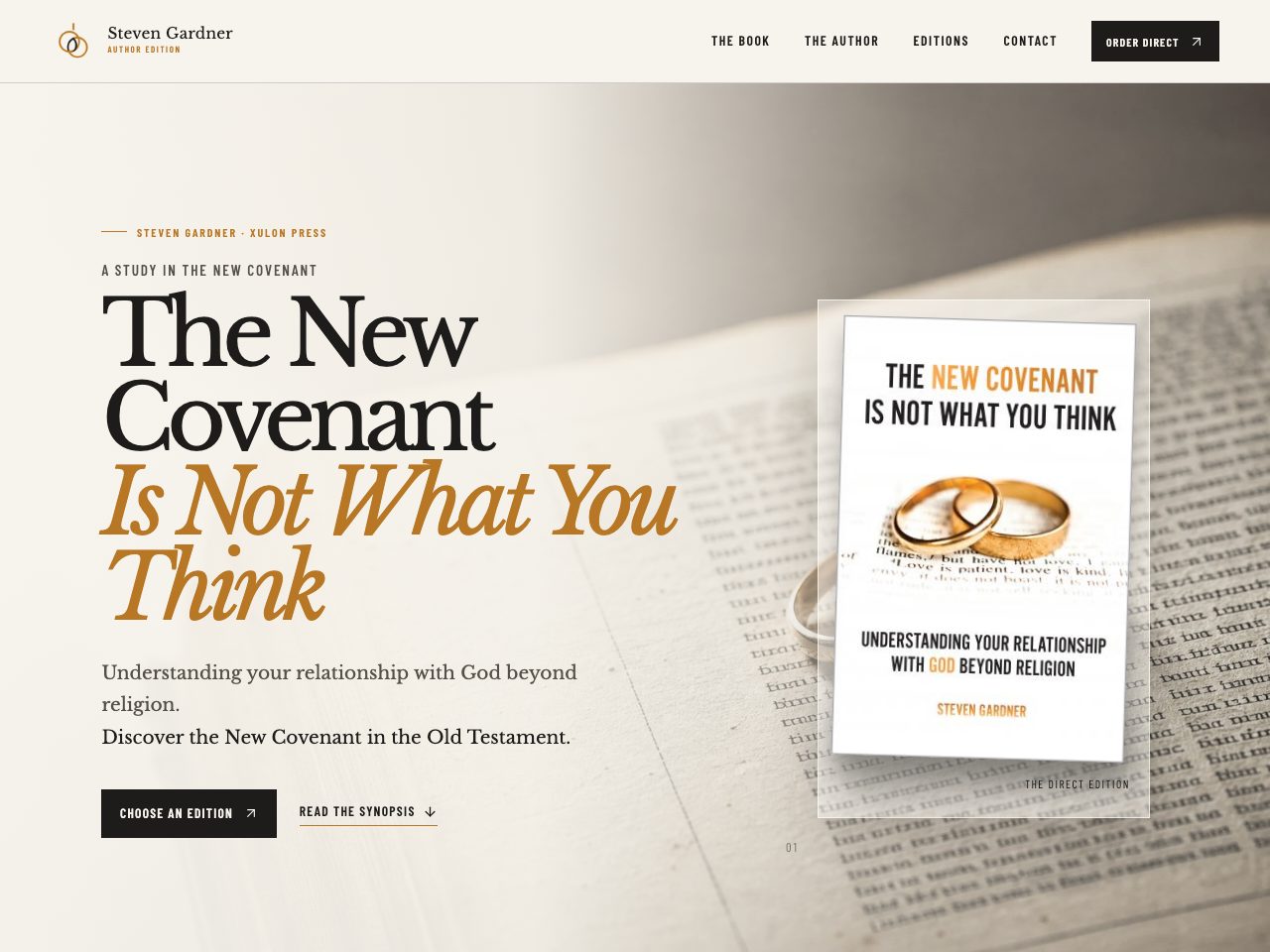 The website for The New Covenant Is Not What You Think
