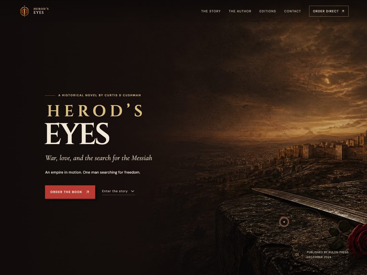 The website for Herod's Eyes